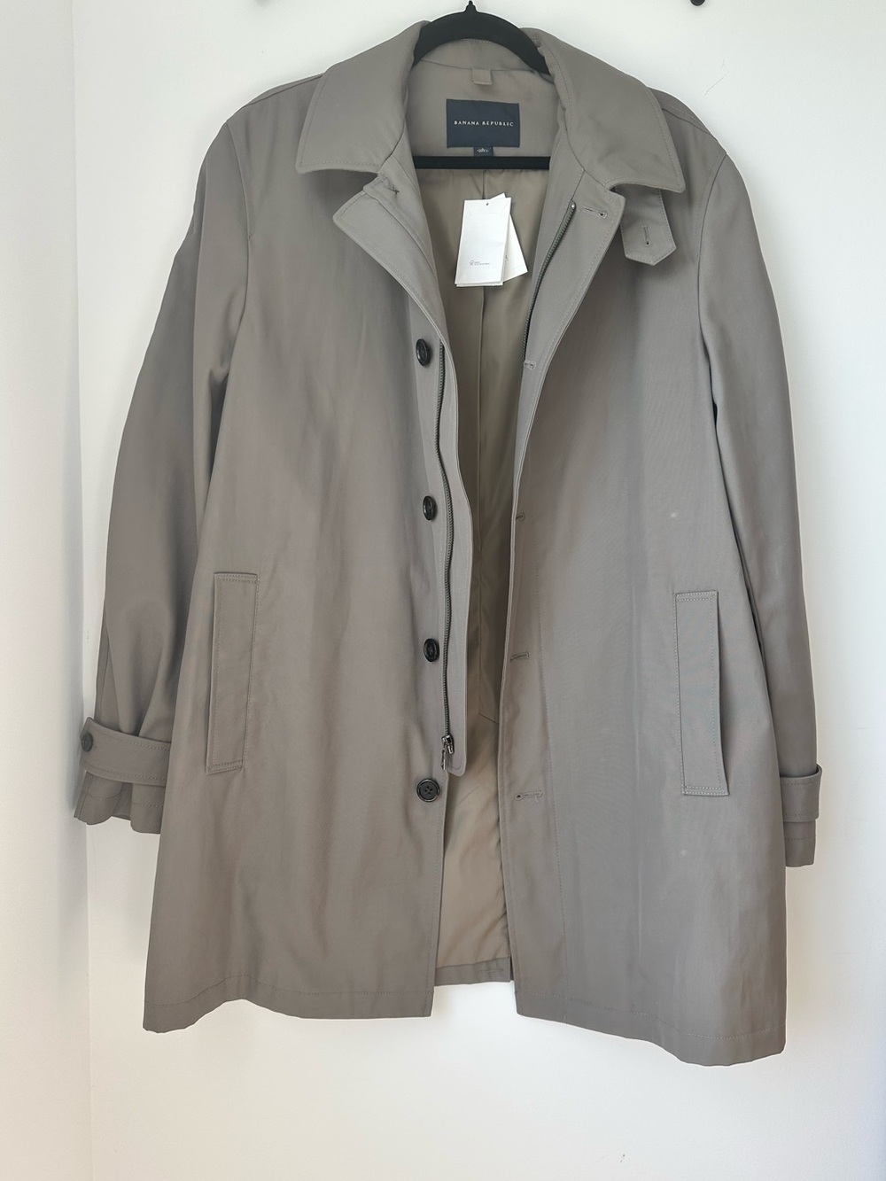 Banana Republic Taupe Lightweight Trench Coat